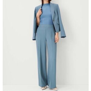 Pant & Blazer Set - Ann Taylor Shorter One Button Blazer and Wide Leg Pants